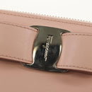 Salvatore Ferragamo Vala Long Wallet Leather Pink Silver Auth am9912V-18