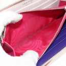 Salvatore Ferragamo Vala Long Wallet Leather Pink Silver Auth am9912V-11