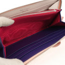 Salvatore Ferragamo Vala Long Wallet Leather Pink Silver Auth am9912V-21