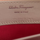 Salvatore Ferragamo Vala Long Wallet Leather Pink Silver Auth am9912V-12