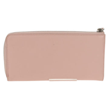 Salvatore Ferragamo Vala Long Wallet Leather Pink Silver Auth am9912V - 0