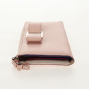 Salvatore Ferragamo Vala Long Wallet Leather Pink Silver Auth am9912V-4