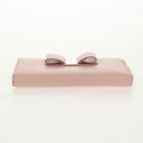 Salvatore Ferragamo Vala Long Wallet Leather Pink Silver Auth am9912V-7