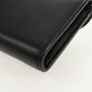 Chloe Long Wallet Leather Black Gold Auth am9913V-11