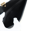 Chloe Long Wallet Leather Black Gold Auth am9913V-14