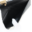 Chloe Long Wallet Leather Black Gold Auth am9913V-16