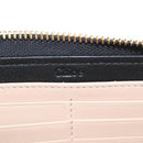 Chloe Long Wallet Leather Black Gold Auth am9913V-18