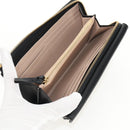 Chloe Long Wallet Leather Black Gold Auth am9913V-19