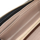 Chloe Long Wallet Leather Black Gold Auth am9913V-20