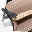 Chloe Long Wallet Leather Black Gold Auth am9913V-21