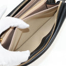 Chloe Long Wallet Leather Black Gold Auth am9913V-24