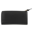 Chloe Long Wallet Leather Black Gold Auth am9913V-3