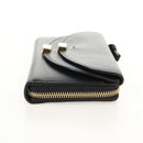 Chloe Long Wallet Leather Black Gold Auth am9913V-5