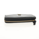 Chloe Long Wallet Leather Black Gold Auth am9913V-6