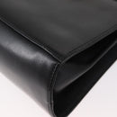 Salvatore Ferragamo Gancini Hand Bag Leather 2way Black Silver Auth am9914-13