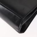 Salvatore Ferragamo Gancini Hand Bag Leather 2way Black Silver Auth am9914-15