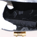 Salvatore Ferragamo Gancini Hand Bag Leather 2way Black Silver Auth am9914-22