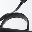 Salvatore Ferragamo Gancini Hand Bag Leather 2way Black Silver Auth am9914-8