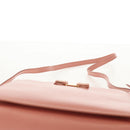 Salvatore Ferragamo Vala Hand Bag Leather 2way Pink Gold Auth am9917V-15