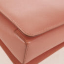 Salvatore Ferragamo Vala Hand Bag Leather 2way Pink Gold Auth am9917V-16