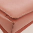 Salvatore Ferragamo Vala Hand Bag Leather 2way Pink Gold Auth am9917V-18
