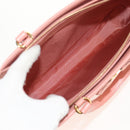 Salvatore Ferragamo Vala Hand Bag Leather 2way Pink Gold Auth am9917V-10