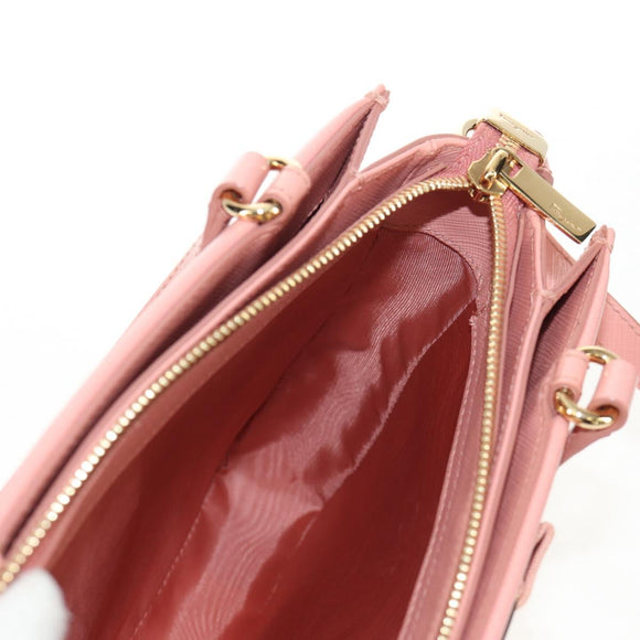 Salvatore Ferragamo Vala Hand Bag Leather 2way Pink Gold Auth am9917V