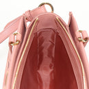 Salvatore Ferragamo Vala Hand Bag Leather 2way Pink Gold Auth am9917V-23