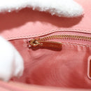 Salvatore Ferragamo Vala Hand Bag Leather 2way Pink Gold Auth am9917V-26