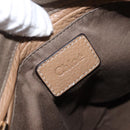 Chloe Marcie Hand Bag Leather Beige Gold Auth am9918-16