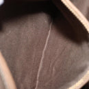 Chloe Marcie Hand Bag Leather Beige Gold Auth am9918-21