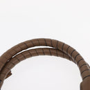 Chloe Marcie Hand Bag Leather Beige Gold Auth am9918-8