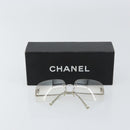 CHANEL Sunglasses metal Silver CC Auth am9919-12