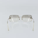 CHANEL Sunglasses metal Silver CC Auth am9919-2