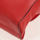 GUCCI Interlocking Tote Bag Leather Red Gold 353581 Auth am9922V-15