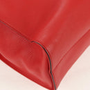 GUCCI Interlocking Tote Bag Leather Red Gold 353581 Auth am9922V-16