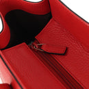 GUCCI Interlocking Tote Bag Leather Red Gold 353581 Auth am9922V-9