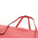 GUCCI Interlocking Tote Bag Leather Red Gold 353581 Auth am9922V-14