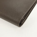 Salvatore Ferragamo Gancini Long Wallet Leather Silver Auth am9924V-16