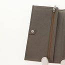 Salvatore Ferragamo Gancini Long Wallet Leather Silver Auth am9924V-19