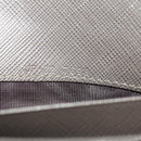 Salvatore Ferragamo Gancini Long Wallet Leather Silver Auth am9924V-12