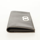 Salvatore Ferragamo Gancini Long Wallet Leather Silver Auth am9924V-4