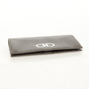 Salvatore Ferragamo Gancini Long Wallet Leather Silver Auth am9924V-5