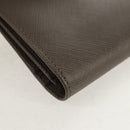 Salvatore Ferragamo Gancini Long Wallet Leather Silver Auth am9924V-7