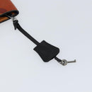 MCM Clutch Bag PVC Leather Brown Silver Auth am9925-12