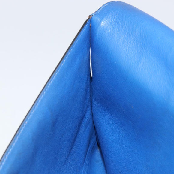 MCM Clutch Bag PVC Leather Brown Silver Auth am9925