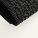 Christian Dior Trotter Canvas Jewelry Case Black Silver Auth am9927V-10