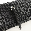 Christian Dior Trotter Canvas Jewelry Case Black Silver Auth am9927V-12