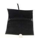 Christian Dior Trotter Canvas Jewelry Case Black Silver Auth am9927V-14