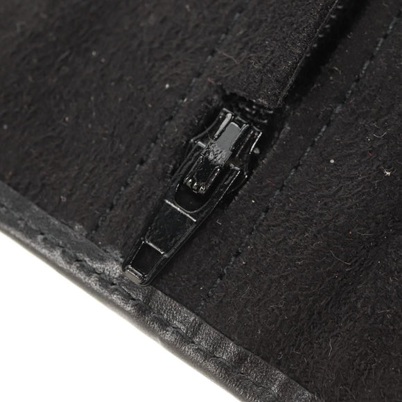 Christian Dior Trotter Canvas Jewelry Case Black Silver Auth am9927V